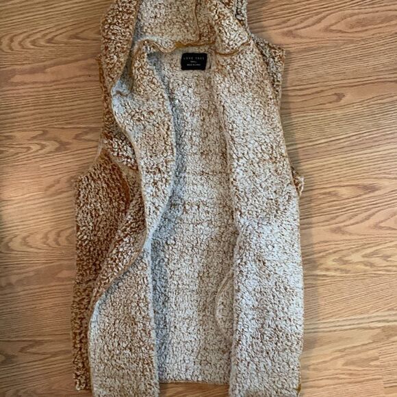Love Tree Women’s Sherpa Hooded Vest size S - Picture 11 of 12